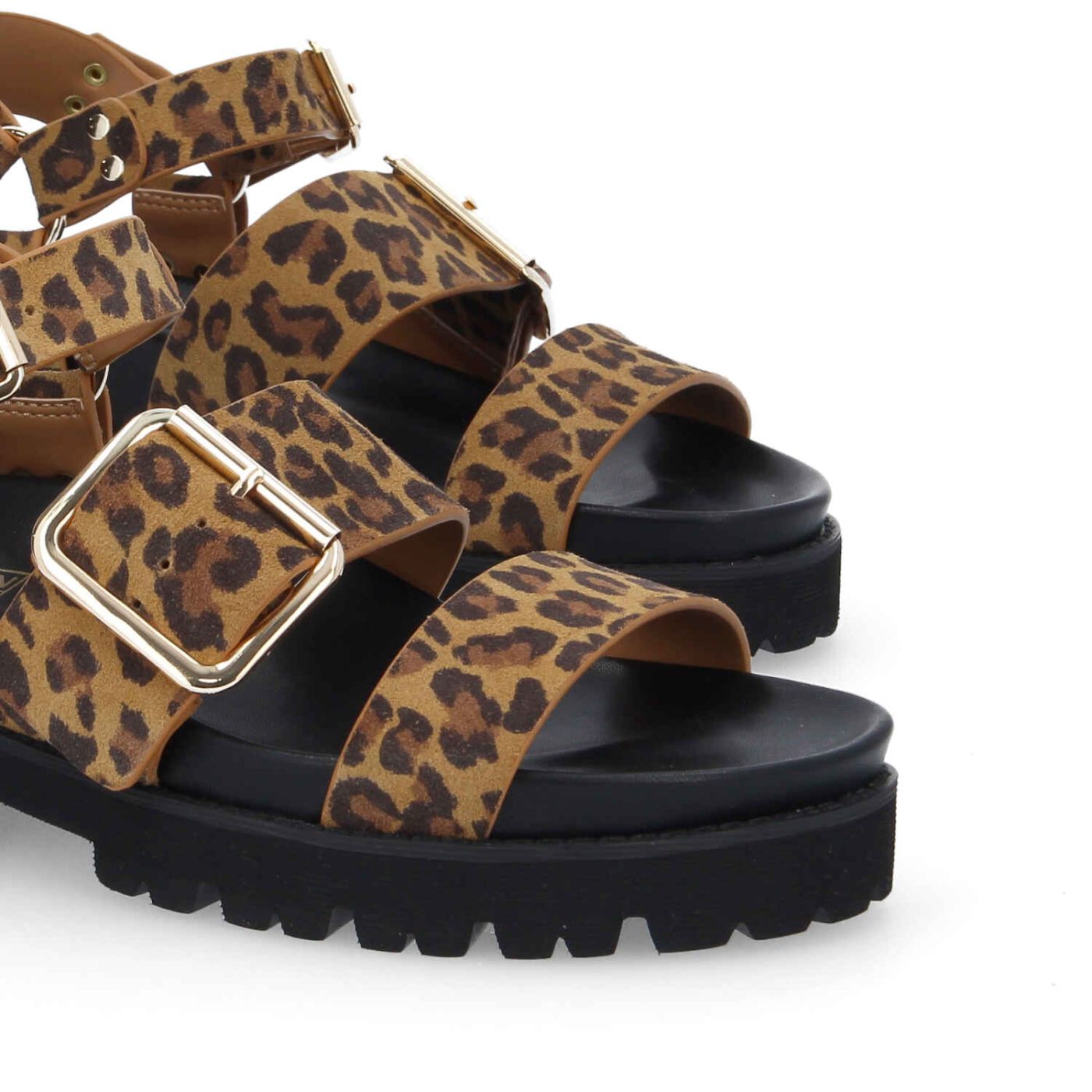JUNE ANKLE W - SUEDE LEO - BEIGE